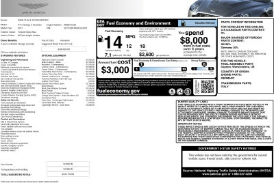 2017 Aston Martin V12 Vantage S Roadster
