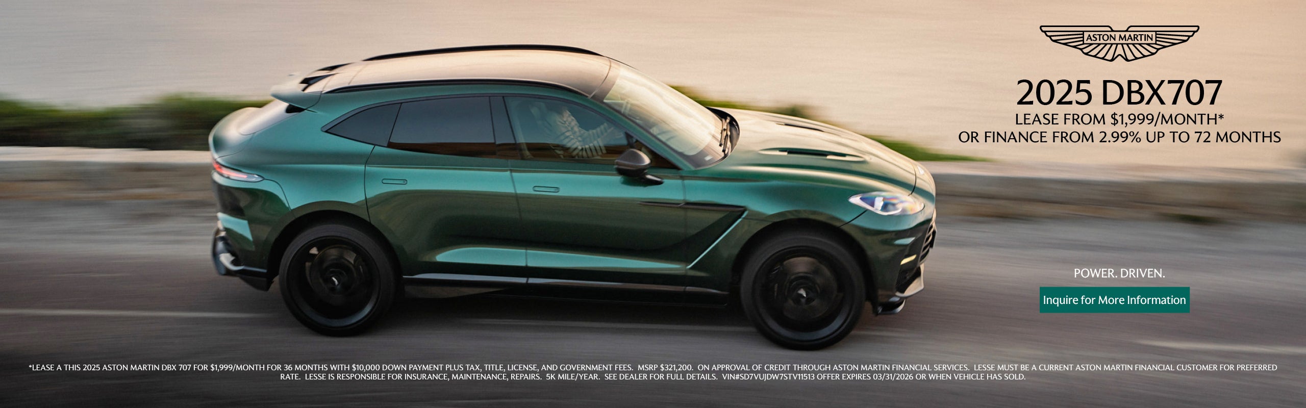 DBX707 Lease Program